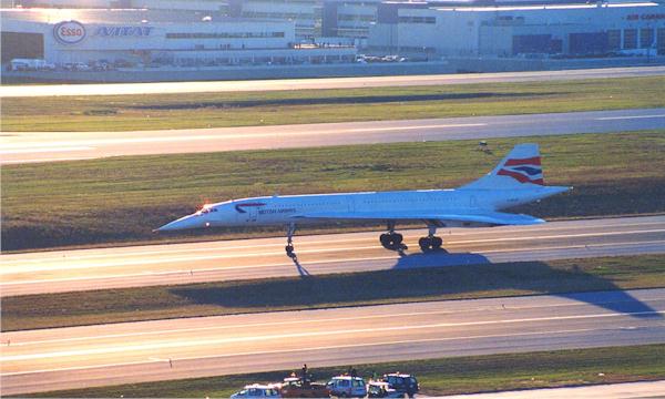 Concorde taxis south